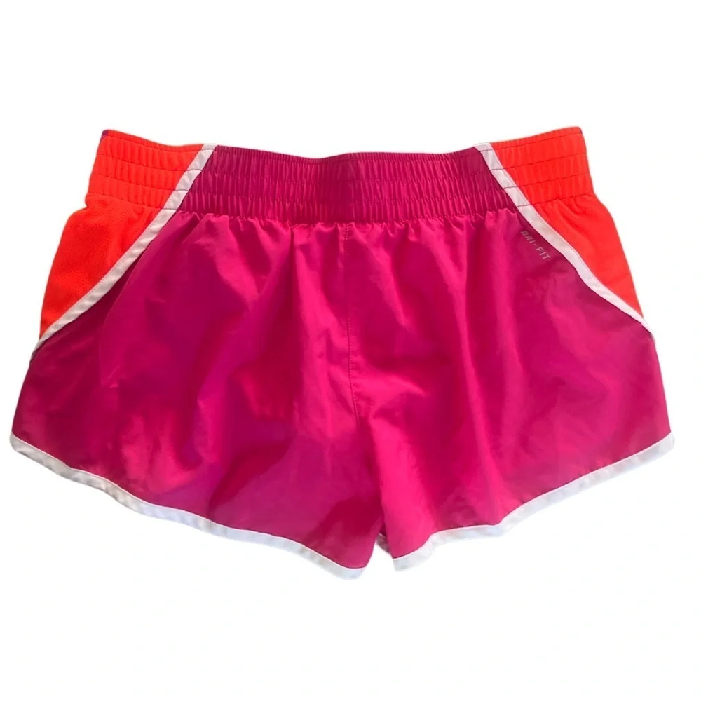 NIKE - DRY FIT  Women's Vibrant Pink and Orange Athletic Shorts